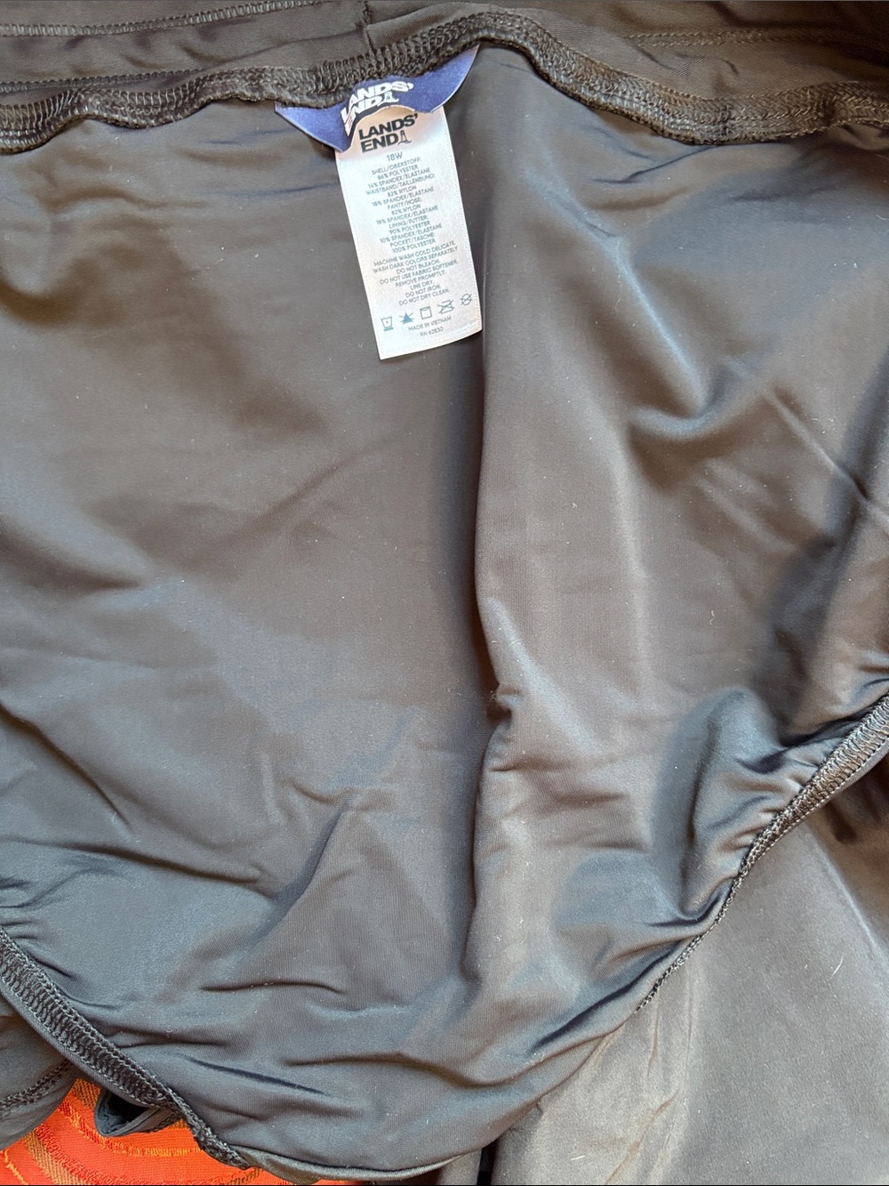 Lands' End Swim Short Like New Black 18 - Picture 6 of 9